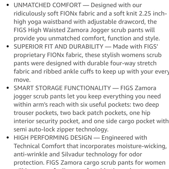 Figs Zamara Woman High Waisted Jogger Pants. NWOT
Size M. - Picture 12 of 12